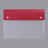 Carpeta de Archivo de Plástico PP Ecológica, Transparente Mate, de Doble Cierre Reforzado, Tamaño A4, Modelo 081502, Origen China