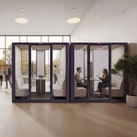 Cabines téléphoniques insonorisées portables en acier, modernes et de grande taille, pour bureau à domicile, appartement, salle de conférence