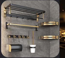 Giá Gắn Tường Với Thanh Treo Khăn Và Móc Treo Khăn Giá Treo Khăn Phòng Tắm - Product Image 4