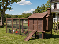 Grand poulailler extérieur en bois pour animaux de compagnie, cage et abri en bois de grande taille pour poulets