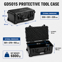 Valise rigide de protection étanche ODM OEM avec mousse 559*351*229mm, en plastique, pour outils d'extérieur et de transport aérien