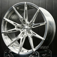 Jantes en alliage d'aluminium brossé 1 pièce 5x112 5x120 18 19 20 21 22 pouces, concaves profondes, forgées, pour BMW E90 X3 X4 M5 Audi RS6