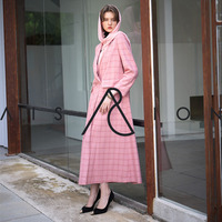Blazer Abaya Modeste Islamique Structuré Long Manteau Maxi en Crêpe Rose Fabrication OEM Haute Qualité Petite Quantité