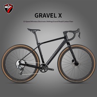 GRAVEL-X Model Sepeda Gravel Rangka Serat Karbon 13-Speed Transmisi Nirkabel Rem Hidrolik Sepeda Gravel Jalan Raya Dijual