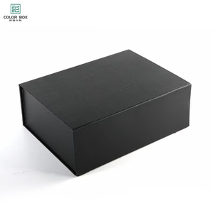 Tùy chỉnh-thực hiện sang trọng gấp Hộp quà tặng với từ Fastener cá nhân logo sang trọng các tông xử lý nhanh chóng vận chuyển hộp giấy - Product Image 2