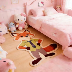 <span class=keywords><strong>Tapis</strong></span> en peluche de dessin animé de haute qualité en gros, antidérapant, lavable, en forme d'animal, pour la décoration de chambre d'enfant - Product Image 3