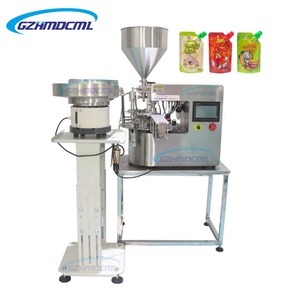 Tự động đứng lên túi dầu gội giặt chất tẩy rửa Kem nước trái cây chất lỏng Spout Pouch điền niêm phong máy đóng nắp - Product Image 1