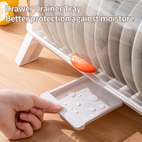 Couvercle de support de rangement pour séchage de vaisselle en plastique anti-poussière Double organisateur pour cuisine-Vaisselle Produits Égouttoir pour assiette de bol