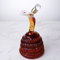 Vente d'ensembles de vin en verre borosilicate serpentin 1100 ml faits à la main