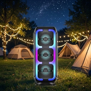 Fabrikant levert draagbare speaker met USB, TF-kaart, kleurrijke RGB-sfeerverlichting, ingebouwde microfoon, <span class=keywords><strong>FM</strong></span>-<span class=keywords><strong>radio</strong></span>, <span class=keywords><strong>karaoke</strong></span>, 5-10W - Product Image 1