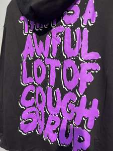 Eso es un montón horrible de COUPH SYRUP de alta calidad 100% algodón al por mayor High Street Alphabet Trendy Brand Loose Casual Hoodie - Product Image 5