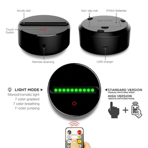 Nueva Lámpara LED de Noche con Base de Acrílico para Mesa/Escritorio, con Foto Personalizada, Ilusión Óptica 3D Creativa, Anime, Decoración para Habitación Infantil, Lámpara de Navidad - Product Image 4
