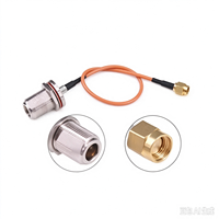 Adaptor Koaksial RF SMA Male ke N-Type Female 20cm 7.8-Inci Kabel Konektor Koaksial SMA ke N untuk Antena Router Adaptor Nirkabel