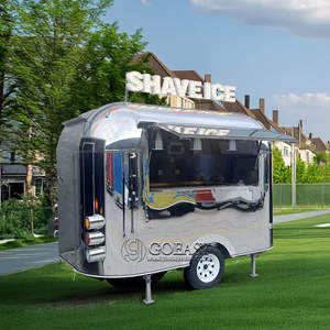 Hot Selling Eco-Friendly Stainless Steel <strong>Ice</strong> <strong>Cream</strong> &amp; Kebab Mobile Food <strong>Trailer</strong> with Coffee Station Made in China - Product Image 3