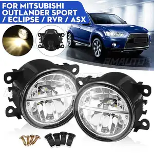 คู่รถ LED ด้านหน้าหมอกไฟหน้าสําหรับ Mitsubishi Outlander กีฬา/Eclipse/RVR/ASX ด้านหน้ากันชนหมอกโคมไฟ 4F9Z15200AA