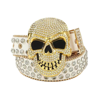 Ceinture en strass personnalisée en gros | Cuir Bling coloré avec diamants | Boucle de ceinture fournisseur professionnel