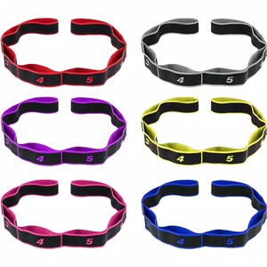 Portable Home Studio Exercise <b>Workout</b> Elastic Stretching Body Shape Lightweight Multi Loop Yoga Stretch Strap Resistance <b>Band</b> - Product Image 5