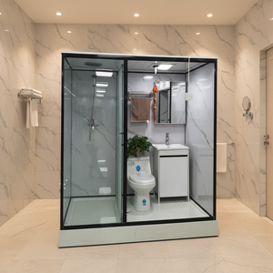 Módulo <span class=keywords><strong>de</strong></span> Baño Prefabricado con Configuración Completamente Equipada, Estructura <span class=keywords><strong>de</strong></span> Acero Ligero <span class=keywords><strong>de</strong></span> Alta Gama, <span class=keywords><strong>Ducha</strong></span> Completa - Product Image 1