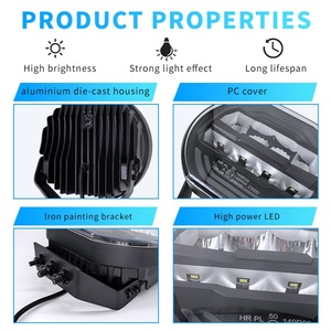 <span class=keywords><strong>9</strong></span> inch 160 Wát Vòng công suất cao LED Đèn lái xe với hổ phách DRL Halo LED Phụ trợ làm việc ánh sáng cho tự động xe tải offroad 12V 24V - Product Image 4