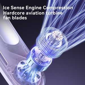 Miglior Ventilatore Portatile da Collo 4000 mAh Ricaricabile con Display Digitale, Mini Ventilatore Personale con Piastra <span class=keywords><strong>di</strong></span> Raffreddamento, Ventilatore Indossabile con Funzione <span class=keywords><strong>di</strong></span> Condizionamento - Product Image 3