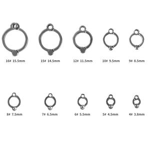 Anelli per uccelli in acciaio inossidabile accessori per attività di addestramento per mosca all'aperto per animali domestici uccelli al guinzaglio anelli per piedi anello per piccioni volanti - Product Image 3
