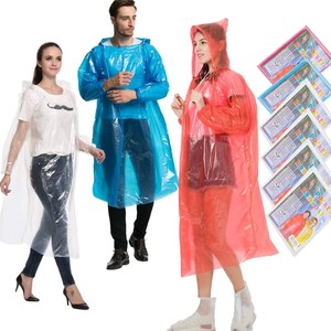 Impermeable Desechable para Niños y Adultos, Tipo Pullover, Grueso, Transparente, para Viajes, Rafting y Actividades al Aire Libre - Product Image 1