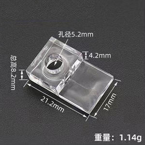 Modern Transparent <b>Plastic</b> Door Glass <b>Mirror</b> Fixing Clips with Easy Installation for Cabinets Connectors & Shelf Supports - Product Image 3