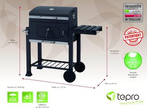 <span class=keywords><strong>Toronto</strong></span> Grill Cart Parrilla de carbón con diseño innovador - Product Image 3