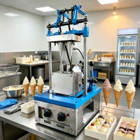 Machine à fabriquer des gobelets en gaufres pour crème glacée, gaufres et cônes pour gelato Prix
