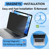 Filter Privasi Anti-mata-mata Anti-gores Magnetik 180 Derajat OEM/ODM Pabrik untuk Macbook Pro 16 Inch