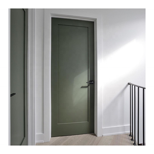 Modern Minimalist 8 Ft Luxury Hotel Indoor Walnut <strong>Wooden</strong> Interior <strong>Door</strong> Room With <strong>Door</strong> Handles Knobs - Product Image 4