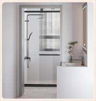 Ensemble de montants de porte et fenêtre en aluminium de style moderne, installation facile par vis, pour hôtels et appartements, application polyvalente, divers scénarios