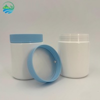 Pot alimentaire en plastique de qualité alimentaire de 1000 ml, bouteille pour fruits secs, transparente, à large ouverture, boîte de rangement pour noix, bonbons, en-cas, avec couvercle à vis