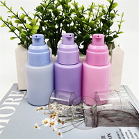 Couleur bleu rose Beige, emballage personnalisable pour les soins de la peau, pot de crème, Lotion, bouteille en verre, bouteilles d'emballage