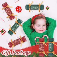 Kit de crackers de Noël sans bruit, boîtes à bonbons DIY pour fêtes, décoration de dîner de fin d'année, cadeau flocon de neige, pelliculage mat personnalisé