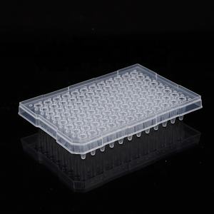 Dapat disesuaikan 0.2ml 96-Well 384 PCR pelat sumur tinggi sekali pakai pelat <span class=keywords><strong>Lab</strong></span> bening Gama PE PS PP tabung sentrifugal medis - Product Image 5