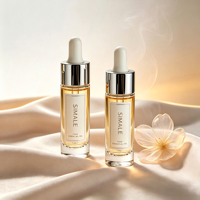 Flacon compte-gouttes en verre transparent personnalisable, rechargeable, vide, pour huiles essentielles, contenant cosmétique pour emballage de sérum et d'huile