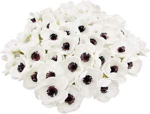 ดอกป๊อปปี้ประดิษฐ์ขนาด 65 ซม. ทำจากผ้าไหม 5 หัว พร้อมก้านดอกแบบฟล็อก ตกแต่งบ้าน ตกแต่งโต๊ะ ขนาดใหญ่ หลายสี - Product Image 2