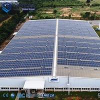 Almacén de Estructura de Acero Ligero Prefabricado con Energía Solar y Sistema Fotovoltaico en el Techo