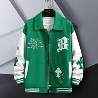 Veste de baseball décontractée INS Hip Hop, coupe ajustée, uniforme de baseball unisexe, blousons bomber pour hommes, tendance jeunesse 2023, vêtements universitaires, automne
