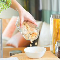 Distributeur de spaghetti en verre avec couvercle en acier inoxydable, grand récipient à pâtes hermétique, ensemble de boîtes de rangement de cuisine