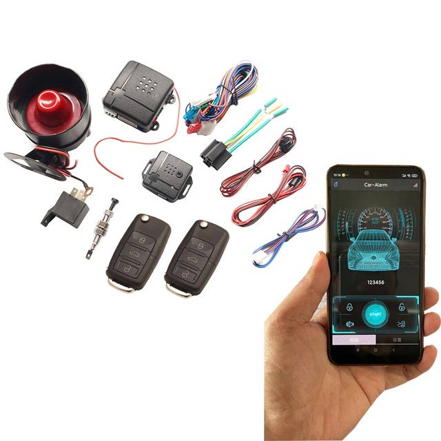 Car Remote Central Door Lock Keyless APP  Remote Control Car Alarm Systems Central Locking With Auto Remote Central Kit