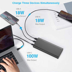 Nuevos bancos de energía portátiles 3,0 para computadora portátil 100W 65W Usb C Pd carga rápida 26800Mah 20000 Mah 30000 Mah <span class=keywords><strong>Powerbank</strong></span> Laptop Power Bank - Product Image 2