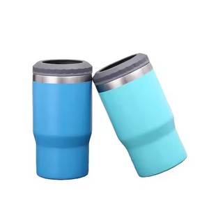 Gobelet en acier inoxydable isolé par refroidisseur <span class=keywords><strong>de</strong></span> canette <span class=keywords><strong>de</strong></span> 12oz à 2 couvercles interchangeables pour le refroidissement <span class=keywords><strong>de</strong></span> la bière et des canettes <span class=keywords><strong>de</strong></span> <span class=keywords><strong>vin</strong></span> - Product Image 3
