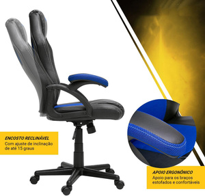 <span class=keywords><strong>Fauteuil</strong></span> <span class=keywords><strong>Gamer</strong></span> de <span class=keywords><strong>Luxe</strong></span> Moderne à Faible MOQ, Qualité Supérieure 2026, <span class=keywords><strong>Fauteuil</strong></span> Informatique Pivotant, Meilleur <span class=keywords><strong>Fauteuil</strong></span> de Jeu Professionnel pour Adultes en Noir et Bleu - Product Image 5