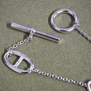 Collar Largo <span class=keywords><strong>Farandole</strong></span>, Collar Largo de Plata 925 para Mujer, 120 cm, Cadena de Eslabones de Ancla Marina Hecha a Mano, Joyería de Plata de Ley, Regalo - Product Image 3