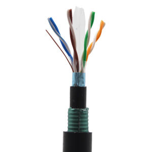 Câble U/UTP CAT6 blindé en acier contre les rongeurs Rats difficile à couper câble <span class=keywords><strong>Internet</strong></span> Lan réseau pour l'extérieur - Product Image 4
