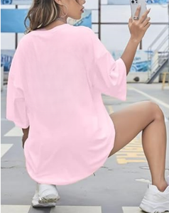 Alta calidad peso pesado de gran tamaño Drop Shoulder Top logotipo impreso personalizado entrenamiento gimnasio mujeres <span class=keywords><strong>Camisetas</strong></span> Tallas grandes - Product Image 3