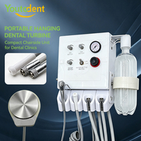 Compresseur d'air dentaire portable, turbine dentaire électrique avec faible aspiration, unité de turbine dentaire murale 2/4 trous