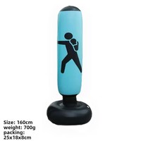 Sac de frappe gonflable autonome en PVC Kepler rempli d'eau pour enfants et adultes, idéal pour l'entraînement de boxe, de fitness à domicile et d'arts martiaux